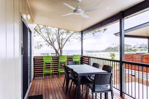 Balkón nebo terasa v ubytování Woolgoolga Beach Holiday Park