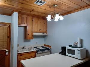 Virtuve vai virtuves zona naktsmītnē Whispering Pines Lodge