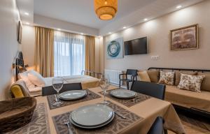 Posezení v ubytování New Gudauri Neo Apartment 306