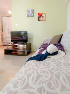 A bed or beds in a room at Sundays Family House/Studio