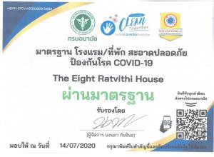 Certifikát, hodnocení, plakát nebo jiný dokument vystavený v ubytování The Eight Ratvithi House