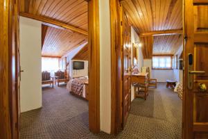 TV a/nebo společenská místnost v ubytování Hotel Victoria