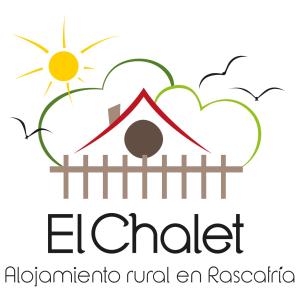 an illustration of a cloud with a sun and a fence at EL CHALET in Rascafría