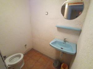 Koupelna v ubytování LINDENHOF WALDHEIM