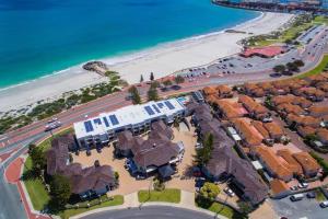 arial view of a suburb with houses and the beach at Quality Resort Sorrento Beach in Perth