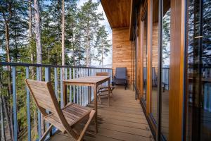 Balkón nebo terasa v ubytování Lipno Port Apartment C304 - Lipno Home