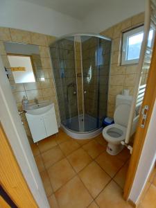 Koupelna v ubytování Casa din Barcut + 42 fotografií