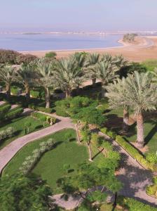 an aerial view of a park with palm trees at Radisson Blu Hotel, Yanbu in Yanbu