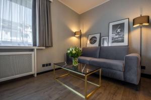 Een zitgedeelte bij Radisson Blu, Basel