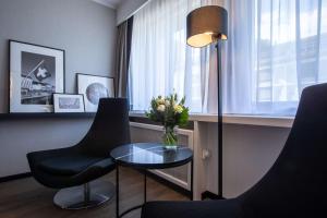Een zitgedeelte bij Radisson Blu, Basel