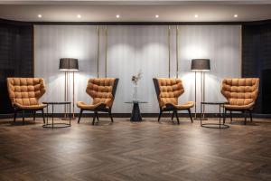 Een zitgedeelte bij Radisson Blu, Basel