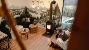 Fotografie z fotogalerie ubytování Bieszczadzkie BOHO stodoły z jacuzzi i sauna na wyłączność v destinaci Myczkowce