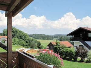 a view from the balcony of a house at Apartment Kühbeck-1 by Interhome in Bischofsmais