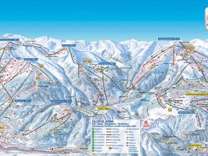 a map of a ski resort in the mountains at Apartment Eberharter-5 by Interhome in Aschau