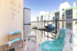 Balkón alebo terasa v ubytovaní Sea & Wave Mendoza Apartment