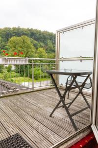 En balkon eller terrasse på Hotel Landhaus Knappmann