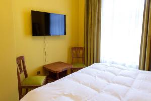 Televízia a/alebo spoločenská miestnosť v ubytovaní Parkhotel Vrbno