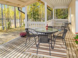 Balkón nebo terasa v ubytování Holiday Home Hiekkalampi by Interhome