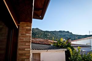 a view of a building with a mountain in the background at Los Toneles in Puerto de Santa Cruz
