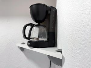 Príslušenstvo na prípravu kávy alebo čaju v ubytovaní Ferienwohnung Sunhill