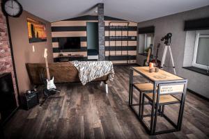 Kuchyň nebo kuchyňský kout v ubytování L'écurie gîte duplex Welness