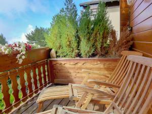 Μπαλκόνι ή βεράντα στο Apartment Soldanella 2 by Interhome