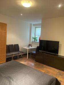 TV a/nebo společenská místnost v ubytování Schöne Zweiraumwohnung im Zentrum