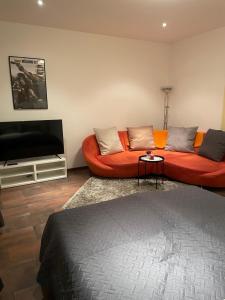 Posezení v ubytování Schöne Zweiraumwohnung im Zentrum