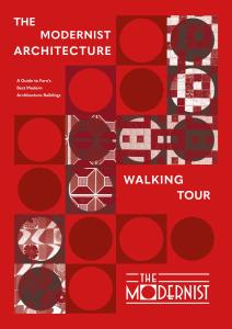 a guide to the modernist architecture book cover at THE MODERNIST, Architecture experience in Faro