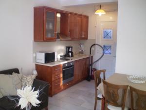 A kitchen or kitchenette at Irini Apartments Anaxos