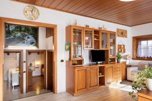 A television and/or entertainment centre at Chalet Maffins 2