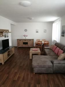 TV a/nebo společenská místnost v ubytování Apartmány U Stříbrných