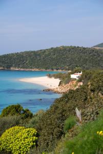 vista su una spiaggia e sull'oceano di Hotel Jasmine a Teulada