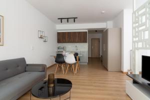 Leochares Lifestyle Apartments - Self check-in的厨房或小厨房
