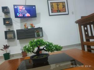 טלויזיה ו/או מרכז בידור ב-Brazilian's House - Agradable casa amoblada