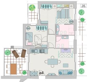 a floor plan of a house at Zero5.Zero5 in Lignano Sabbiadoro