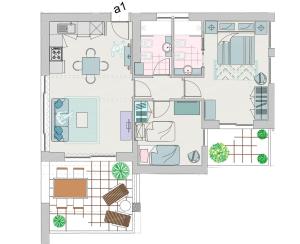 a floor plan of a house at Zero5.Zero5 in Lignano Sabbiadoro