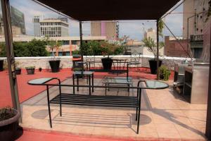 Balkón nebo terasa v ubytování Hotel lit Guadalajara