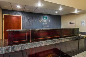 a lobby with a hospital sign on the wall at Quality Inn in Berea