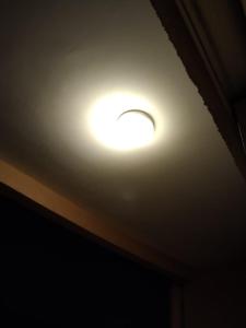 a light on the ceiling of a room at Gold Coast Morib International Resort 摩立黄金海岸度假屋 in Banting