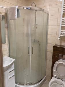 Kúpeľňa v ubytovaní Hotel Aljan