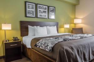 Кровать или кровати в номере Sleep Inn Center City