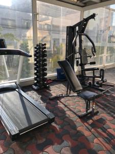 Gimnasio o instalaciones de fitness de Apart-hotel Luxo