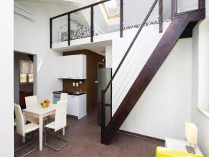 Kuchyň nebo kuchyňský kout v ubytování Apartments Grzic
