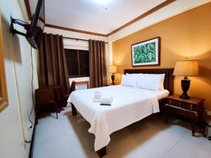 Postel nebo postele na pokoji v ubytování Spring Plaza Hotel