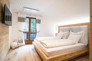 Postel nebo postele na pokoji v ubytování Ferienhaus Leite Häusl