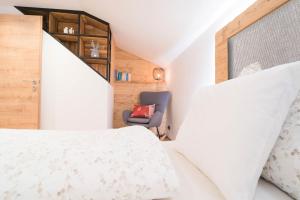 Postel nebo postele na pokoji v ubytování Ferienhaus Leite Häusl