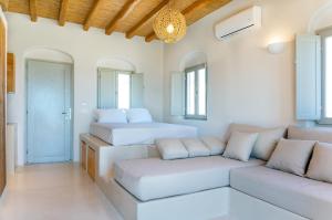 Гостиная зона в Mystic Villas Koufonisi