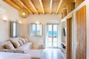 Гостиная зона в Mystic Villas Koufonisi