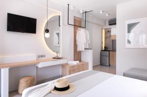 Dapur atau dapur kecil di Afros Suites